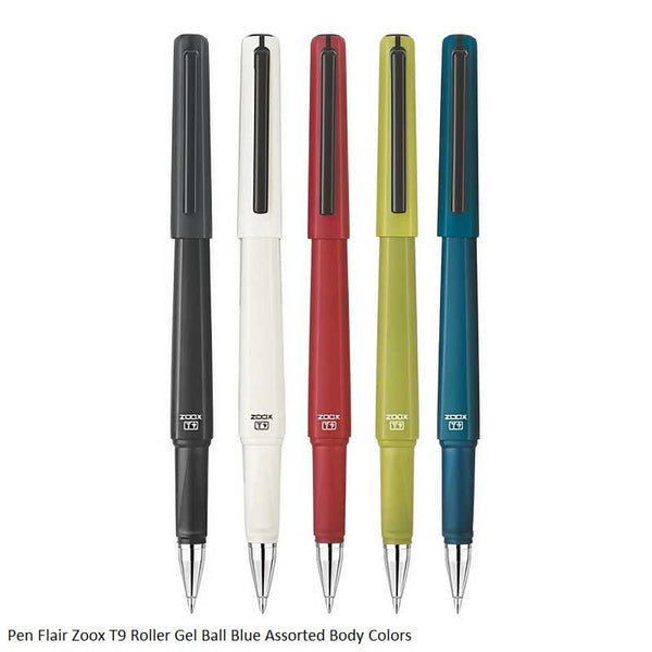 その他 pen pen3 FLAIR ZOOX T9 ROLLER GEL PEN BLUE IN ASSORTED COLOURS – KundanTraders