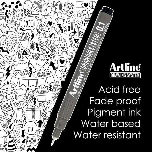 Artline Drawing System Fineliner Pen Set of Buy Micron Pens
