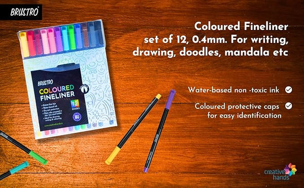 Brustro DIY Acrylic Marker ( Set of 12 vibrant colours) - Creative Hands