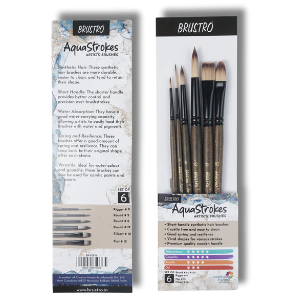 BRUSTRO Fude Hard-tip Black Ink Calligraphy Brush Pen Set of 4.  (Extra-fine/Fine/Medium/Bold)