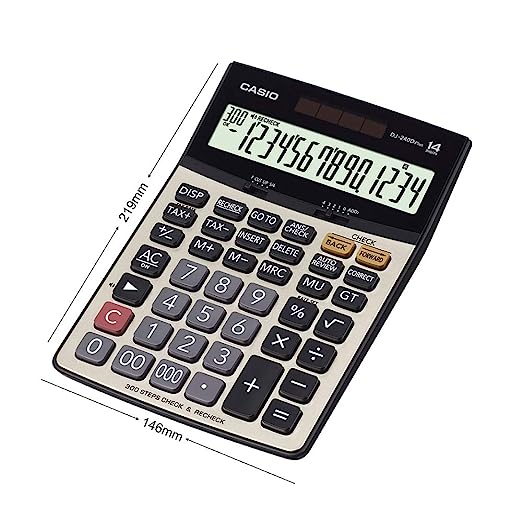 Casio DJ 240D Plus 300 Steps Check and Correct Premium Desktop Calcula KundanTraders