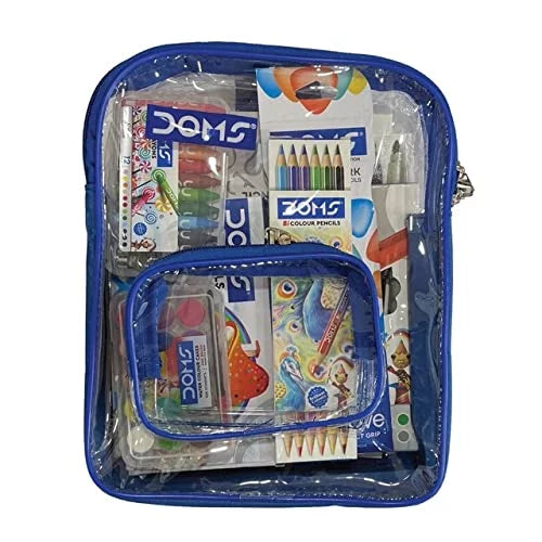 DOMS Junior Art Kit - Combo of 8 Items - School Stationery  Kit