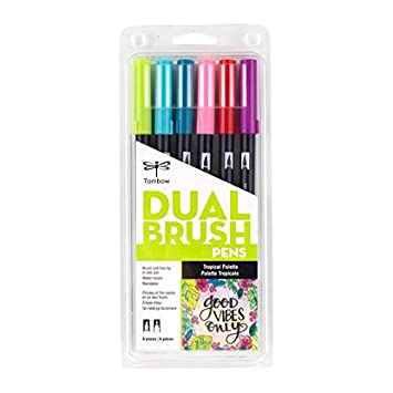 Tombow Dual Brush Pen Set Of Bright Palette