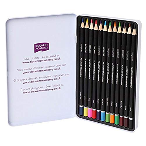 Derwent Watercolor Pencils 12 Shades