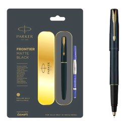 PARKER FRONTIER MATT BLACK ROLLER BALL PEN Parker Frontier Matte