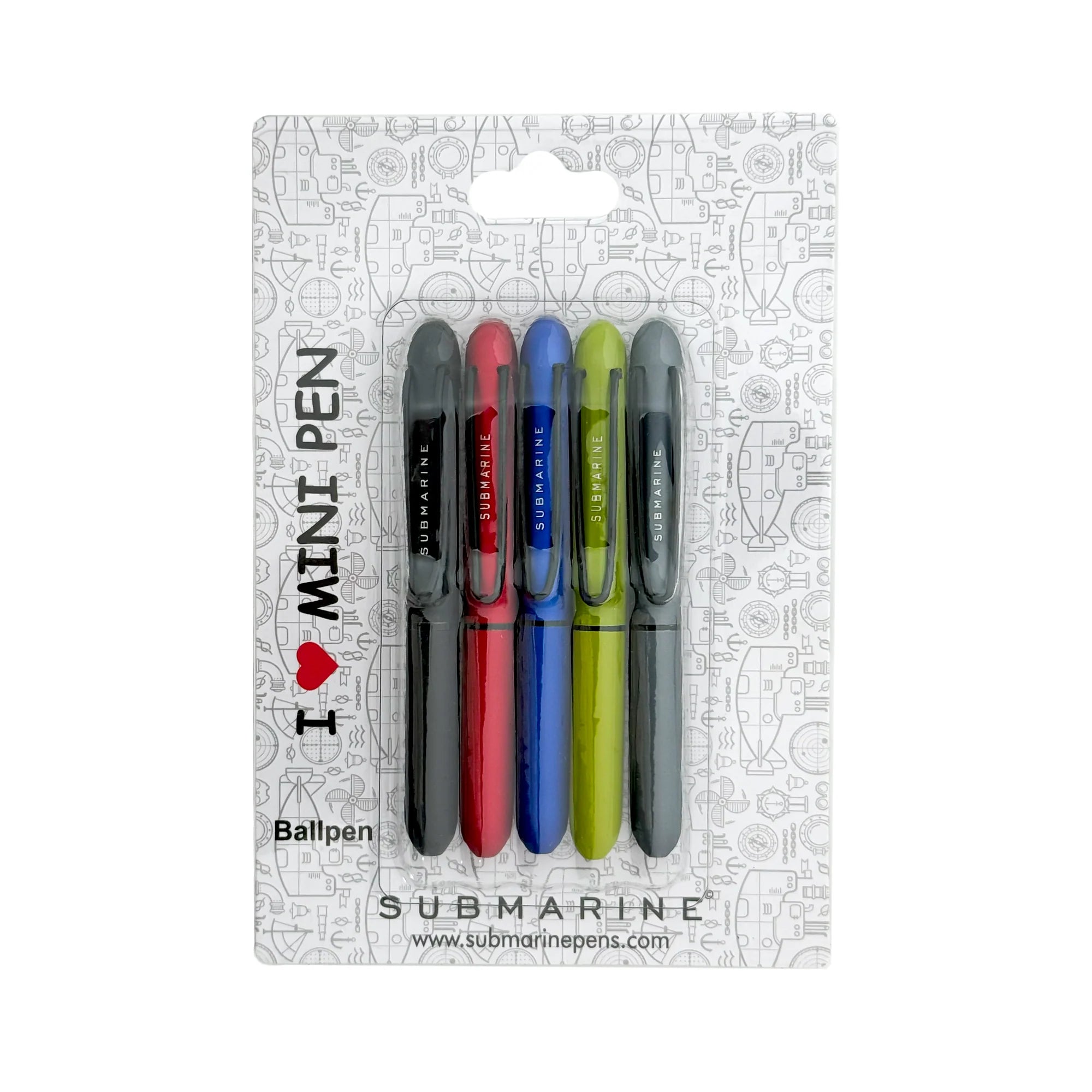 Submarine Bullet Mini Ball Pen Colour Pack Of Shop