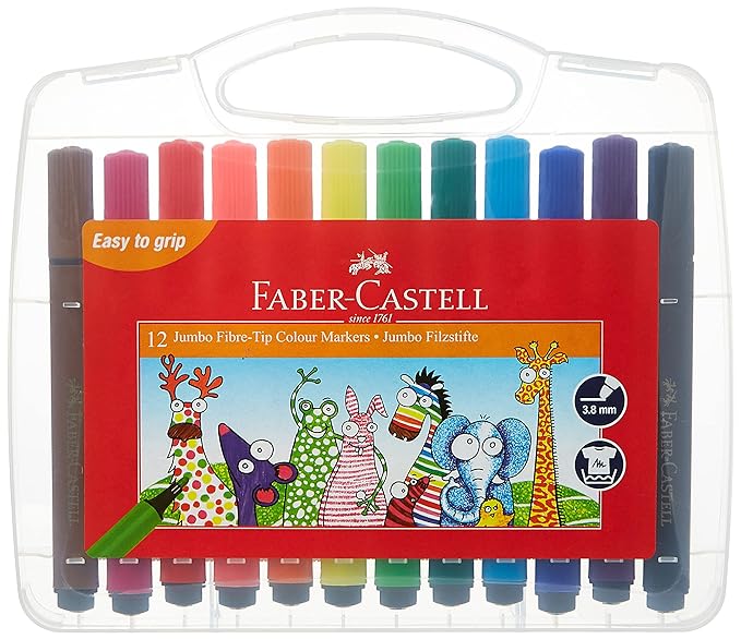 Faber-Castell 12 Vibrant Colors Beginner Oil Pastel Set - Each