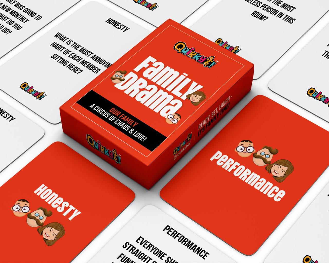 Family Drama Pack of 50 Cards A Family Card Game Perfect Family Game to  Create Memorable Moments