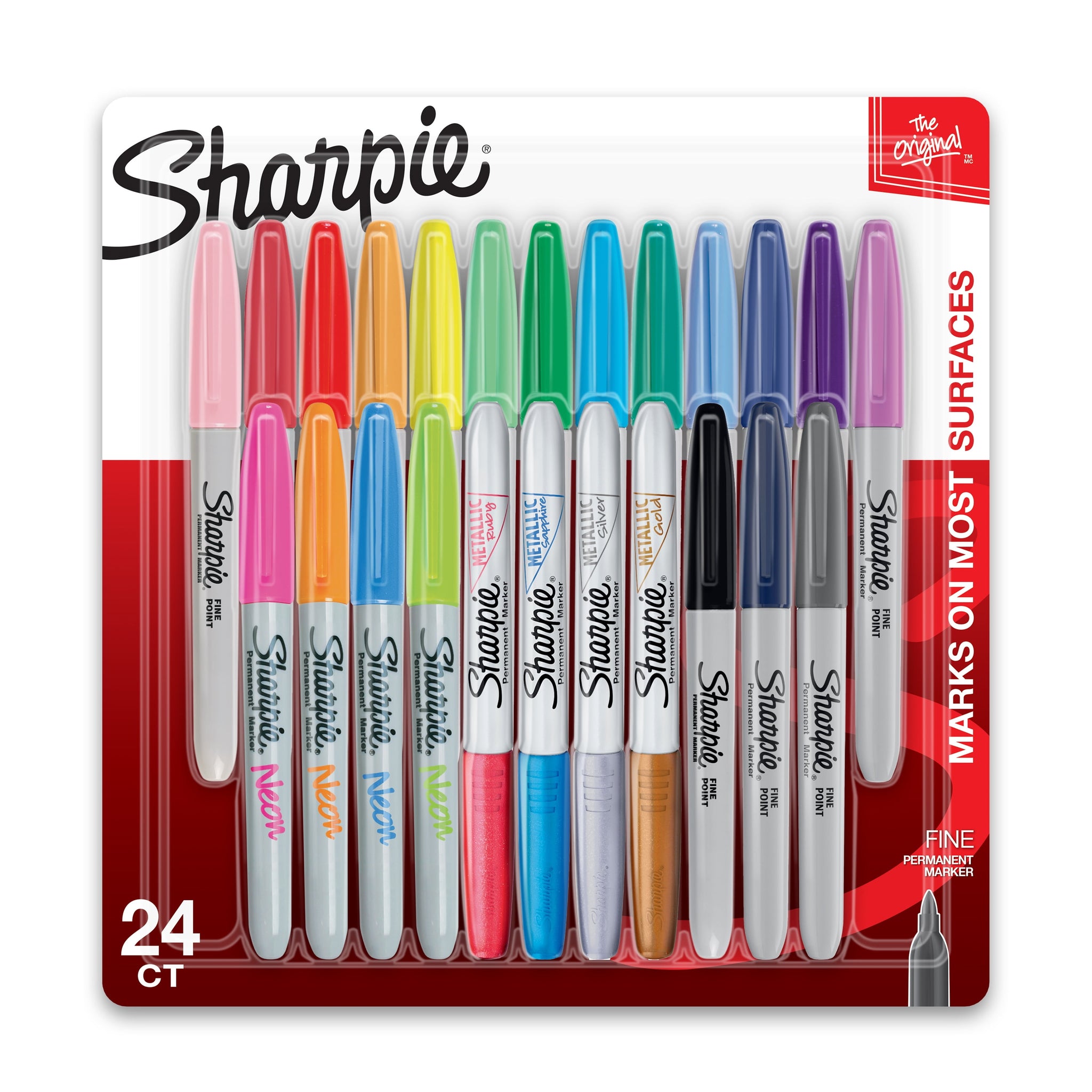 Sharpie 24 Shades Permanent Markers – KundanTraders