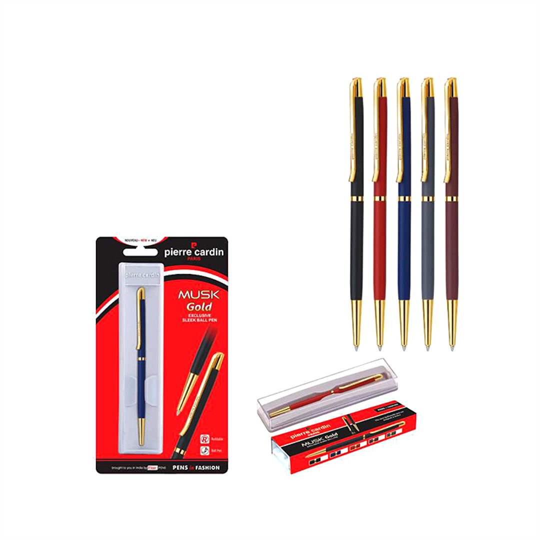 Pierre Cardin Musk Gold Sleek Ball Pen
