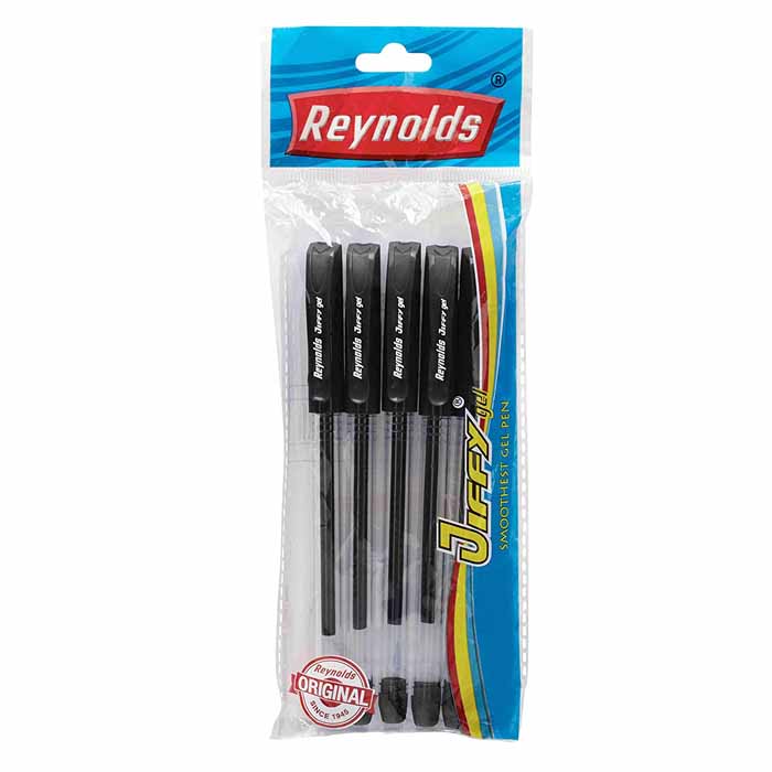 Reynolds Jiffy Gel Pen Black – KundanTraders