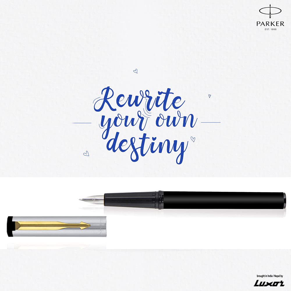 Parker Beta Premium Fountain Pen GT Ink Bottle – KundanTraders