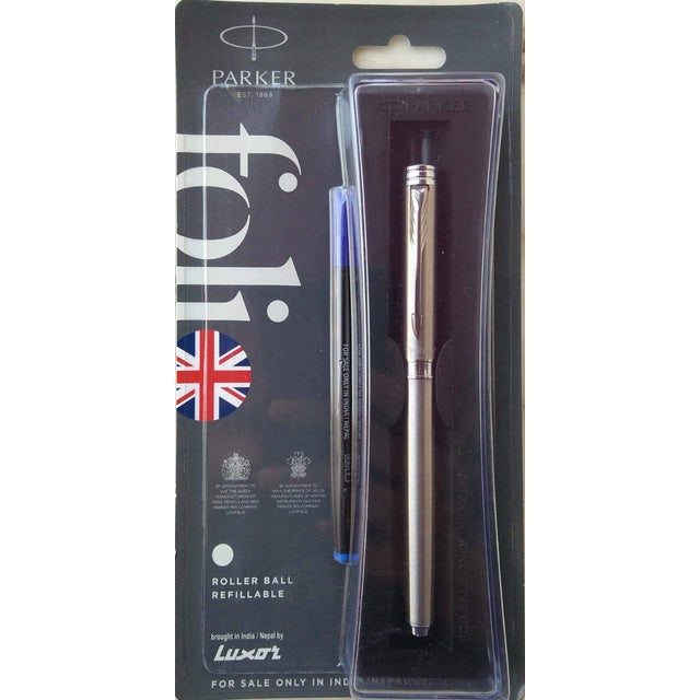 Parker Folio Stainless Steel Roller Ball Pen